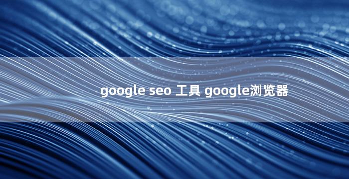 google seo 工具 google浏览器